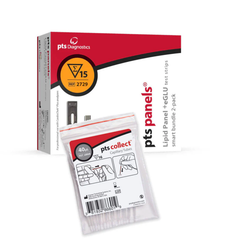 Strisce reattive per lipidi+glucosio Smart Bundle (15 set di test)